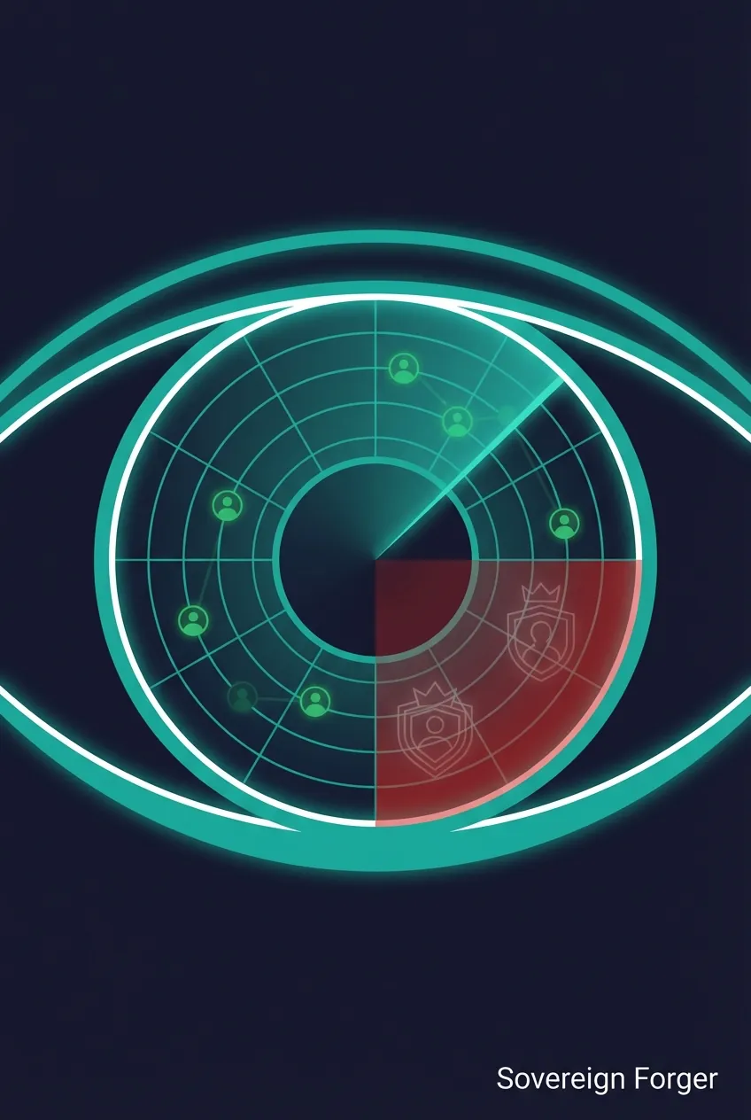 Iceberg showing the compliance blind spot — simple test data above the waterline versus the complex multi-jurisdictional UHNWI scenarios EDD systems actually need to handle