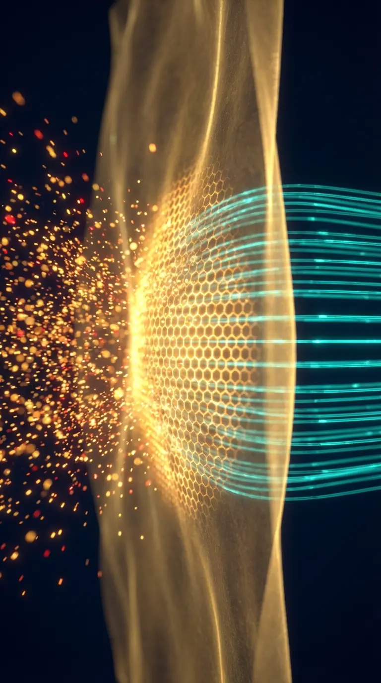 Home cinematic close up of a translucent golden membran 1773649172228