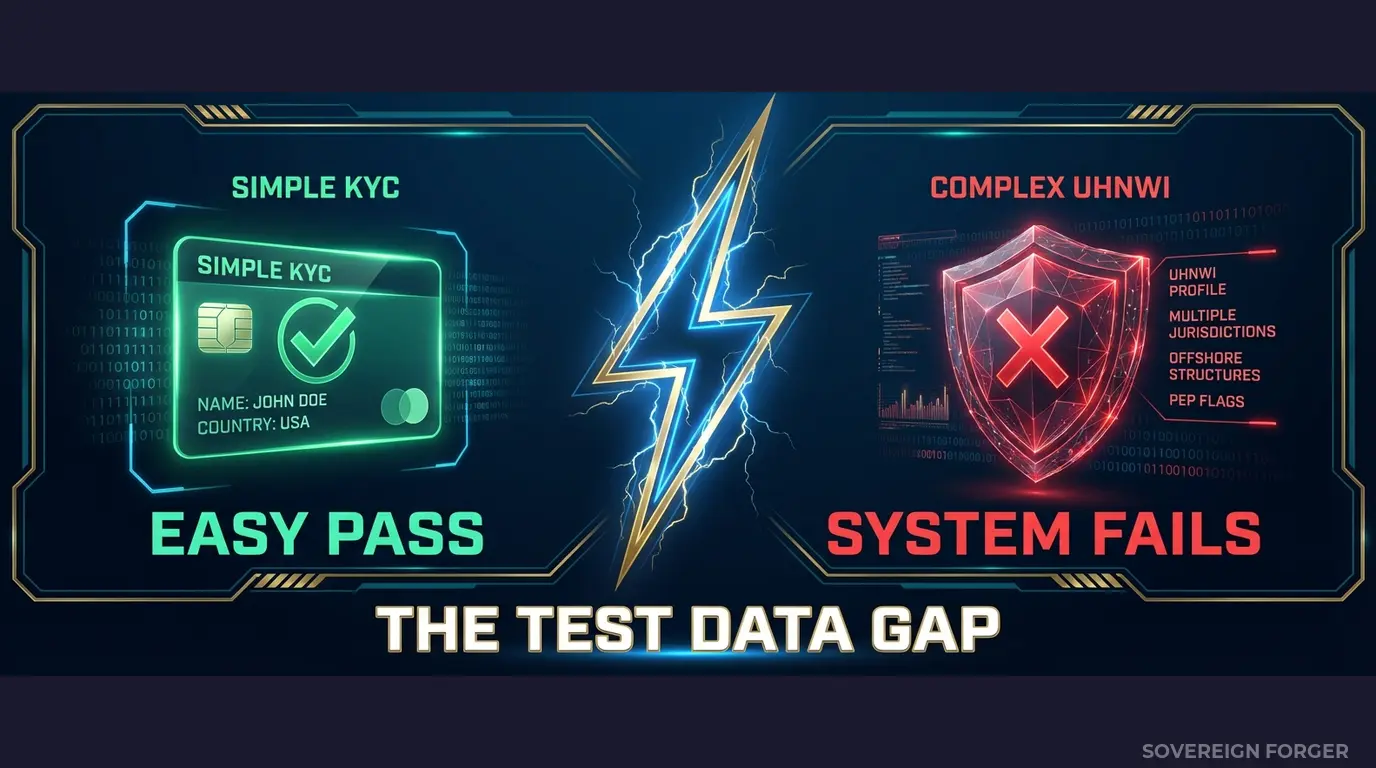 Problem visualization — traditional bank kyc testing