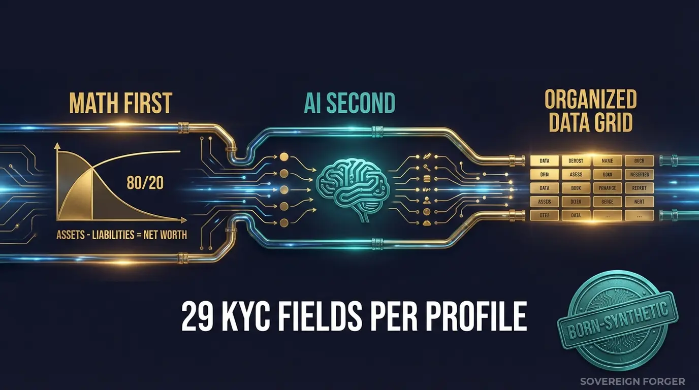 Solution visualization — traditional bank onboarding simulation